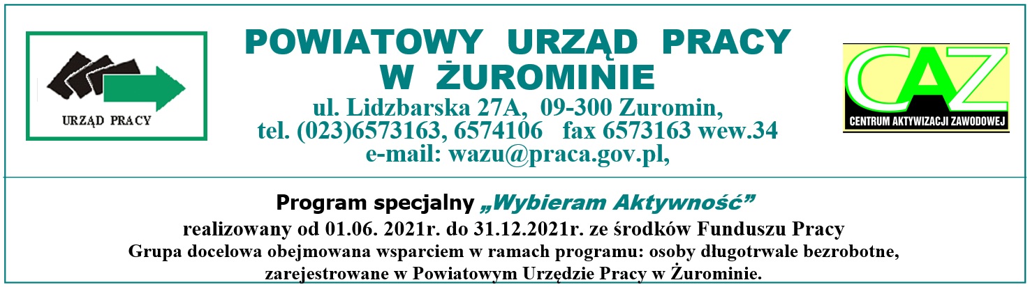 Logo program specjalny wybierz aktywność 2021